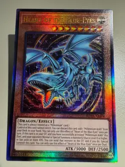 Yugioh Asian English ROTA-AE004 Heart of the Blue-Eyes Ultimate Rare Near Mint - Image 1