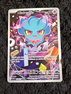 Pokemon TCG Misdreavus 233/217 Ascended Heros Illustration Rare Holo Card NM - Image 1