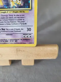 Alakazam - 1/102 - Base Set - Holo Rare - HP - Image 5