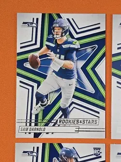🔵🟢🔵 2025 ROOKIES & STARS SEATTLE SEAHAWKS COMPLETE BASE TEAM SET (8 CARD LOT) - Image 2