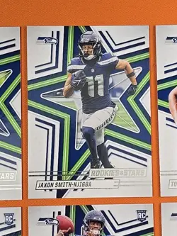 🔵🟢🔵 2025 ROOKIES & STARS SEATTLE SEAHAWKS COMPLETE BASE TEAM SET (8 CARD LOT) - Image 4