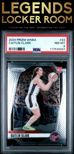 2024 Panini Prizm Wnba #22 Caitlin Clark PSA 8 - Image 1