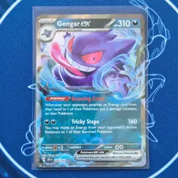 Gengar ex 104/162 [Temporal Forces] NM Double Rare Pokemon #1 - Image 1