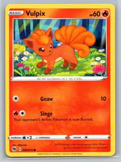 Vulpix #06/73 Champion's Path Common - Pokemon Cards G8 - Image 1