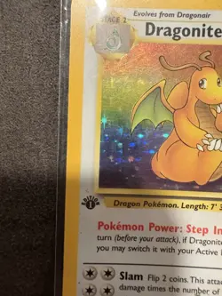 1ST EDITION DRAGONITE Fossil HOLO RARE WOTC Card #4 4/62 1999 Pokemon TCG Vtg - Image 4