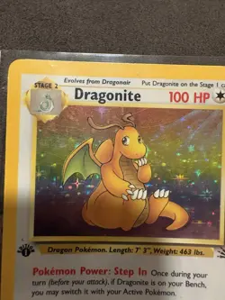 1ST EDITION DRAGONITE Fossil HOLO RARE WOTC Card #4 4/62 1999 Pokemon TCG Vtg - Image 5