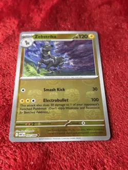 Zebstrika (Master Ball Pattern) 032/086 Sv: White Flare Holo Near Mint - Image 1