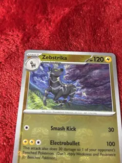 Zebstrika (Master Ball Pattern) 032/086 Sv: White Flare Holo Near Mint - Image 3