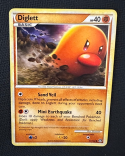 Pokemon TCG - HeartGold SoulSilver Triumphant - Diglett - 061/102 - Played - Image 1