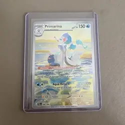Primarina 41/149 Sun & Moon Holo Rare 150 HP Pokemon TCG Card Pitch Black 2026 - Image 1
