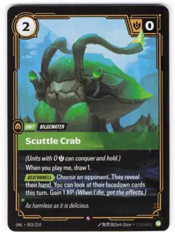 Scuttle Crab 053/219 HOLO Unleashed NM - Image 1