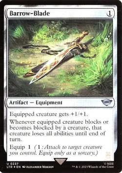 Barrow-Blade 237 HOLO FOIL Lord Of The Rings NM - Image 1