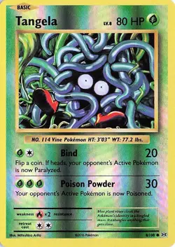 Tangela 8/108 REVERSE HOLO Evolutions NM - Image 1