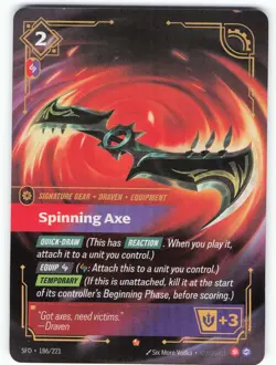 Spinning Axe 186/221 HOLO Spiritforged NM - Image 1