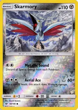 Skarmory 88/149 REVERSE HOLO SM Base Set NM - Image 1