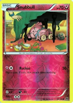Snubbull 68/124 REVERSE HOLO Fates Collide NM - Image 1