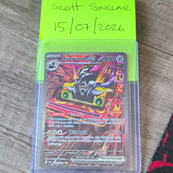 Pokemon Revavroom ex 224/197 SV03 Obsidian Flames Full Art Holo Ultra Rare - Image 1