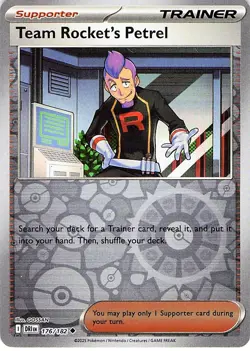 Team Rocket's Petrel 176/182 - REVERSE HOLO - SV10: Destined Rivals - NM - Image 1