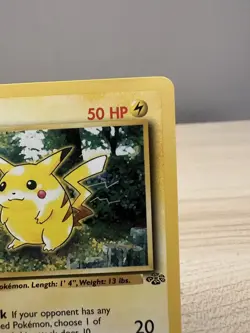 Pikachu Jungle Rare Non Holo WOTC Pokemon Card Vintage Kanto Classic - Image 3