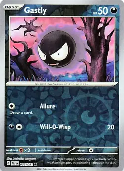 Gastly 055/091 - REVERSE HOLO - SV: Paldean Fates - NM - Image 1