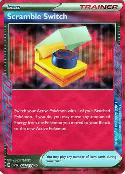 Scramble Switch 186/191 - HOLO - SV08: Surging Sparks - NM - Image 1