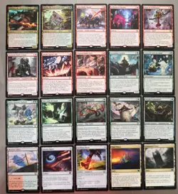 Lotto 70 card Magic Commander Deck Upgrades Unleashed Kamigawa Neon Dynasty Eng - Image 1