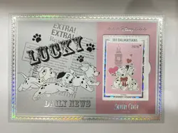 101 Dalmatians - 2026 VanCard's Disney Time's Mail Silvery Cover Envelope Card - Image 1