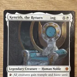 Kenrith, the Returned King (Altered) Hand-Painted MTG Card. Original one of one - Image 2