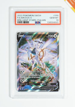 Pokemon PSA 10 Arceus V #166 Full Art Astri Lucenti 2022 Italiano - Image 1