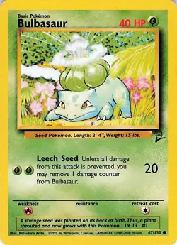 Bulbasaur 067/130 Base Set 2 - LP - Image 1