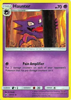 Haunter 37/111 Crimson Invasion Pokemon NM - Image 1