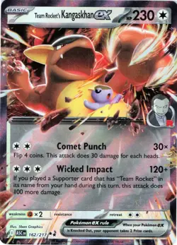Team Rocket's Kangaskhan ex 162/217 HOLO Ascended Heroes NM - Image 1
