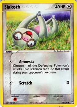 Slakoth 63/108 Power Keepers Pokemon LP - Image 1