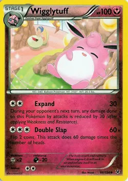 Wigglytuff 66/124 Fates Collide Pokemon NM - Image 1