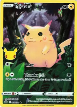 Pikachu 005/025 Celebrations Pokemon MP - Image 1