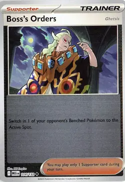 Boss's Orders 114/132 REVERSE HOLO Mega Evolution NM - Image 1