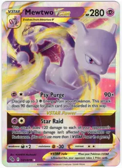 Mewtwo VSTAR 031/078 - Holo Rare - Pokemon GO 2022 - NM - Image 1