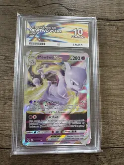 Pokemon TCG 2022 Mewtwo VSTAR 031/078 Pokemon GO Holo Ace 10 English - Image 1