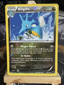 Pokemon TCG Kingdra Plasma Freeze 84/116 Reverse Holo Rare - Image 1