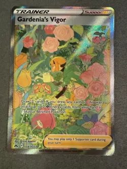 Gardenia's Vigor GG61/GG70 Crown Zenith Galarian Gallery HOLO NM Pokemon Card - Image 2
