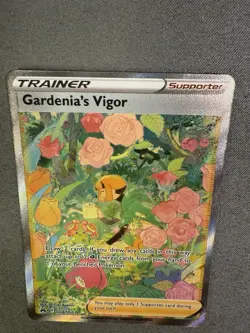 Gardenia's Vigor GG61/GG70 Crown Zenith Galarian Gallery HOLO NM Pokemon Card - Image 5