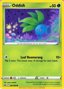 Oddish 001/159 Crown Zenith - MID ERA - Pokemon NM - Image 1