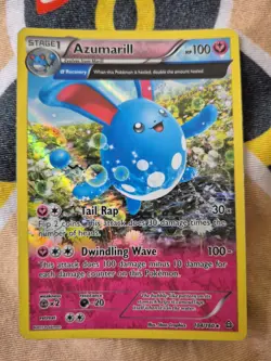Azumarill 104/160 Primal Clash Reverse Foil Full Art Rare Pokemon TCG Card - Image 1