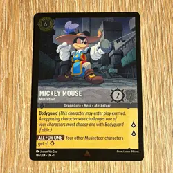 Disney Lorcana TCG Mickey Mouse - Musketeer 186/204 First Chapter EN - FOIL - Image 1