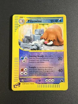 Pokemon Piloswine Set Skyridge Eng 24/144 Rare Holo REVERSE Rare Foil - Image 1