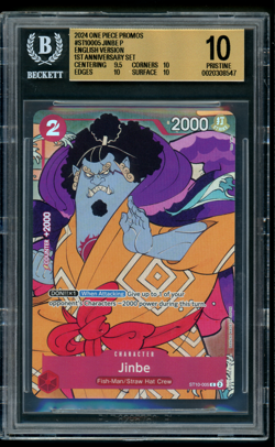 BGS 10 Pristine - Jinbe ST10-005 Promo One Piece English 1st Anniversary Set - Image 1