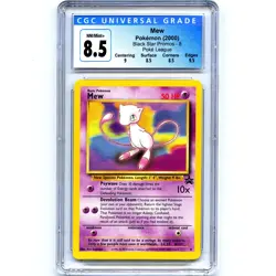 Mew Graded CGC 8.5 💎 8 Black Star Promo WOTC Pokemon League PSA - Image 1