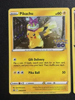 (2) Pikachu Pokemon TCG Cards Celebrations #5 & GO! #SWSH234 Cosmos Holo. 1 - Image 2