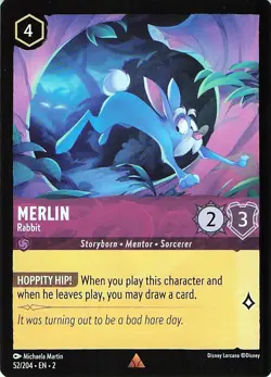 Merlin - Rabbit 52/204 Rise of the Floodborn Rare -NM/MINT - Image 1