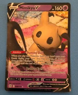 Mimikyu V Ultra Rare SWSH09: Brilliant Stars 068/172 NM - Image 1
